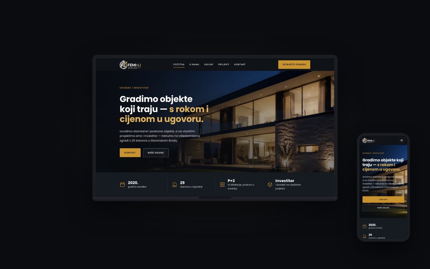 FEMI-LI | Web stranica za graditelja i investitora